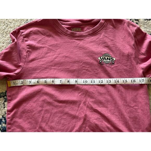 Vans Women's Pink Long Sleeve Cropped T-Shirt Size S - Picture 6 of 8